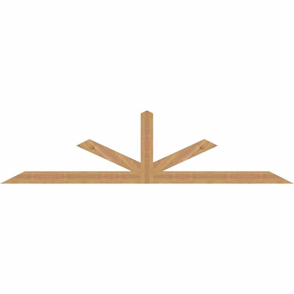 Ekena Millwork Saratoga Smooth Timber Gable Bracket, Western Red Cedar, 84"W x 21"H x 1 1/2"D x 3 1/2"F, 6/12 Pitch GBW084X21X0204SAR00SWR - main